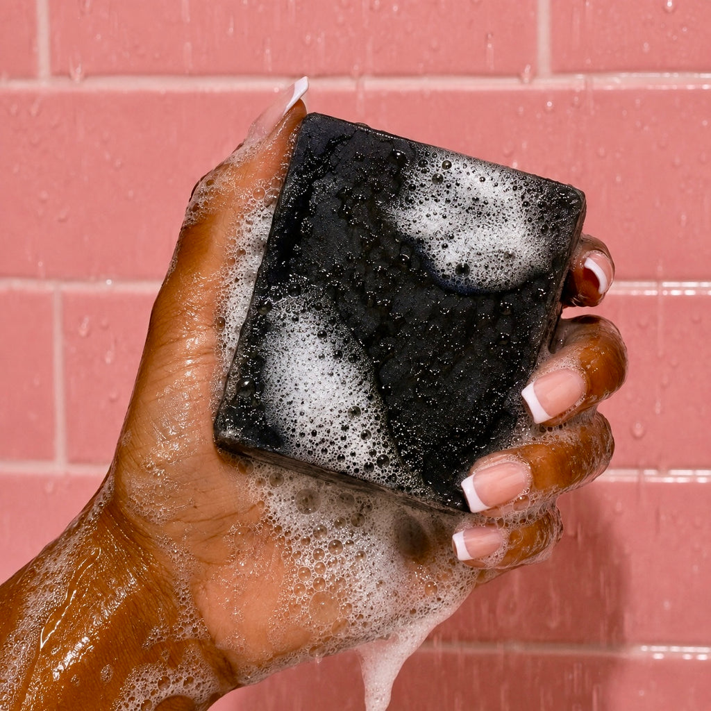 Charcoal soap bar