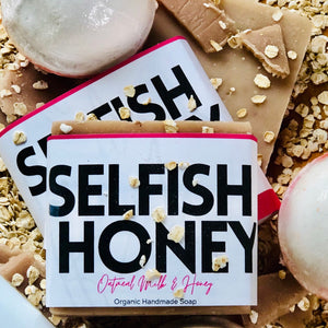 Soap Bar - "Selfish Honey" Oatmeal Milk & Honey
